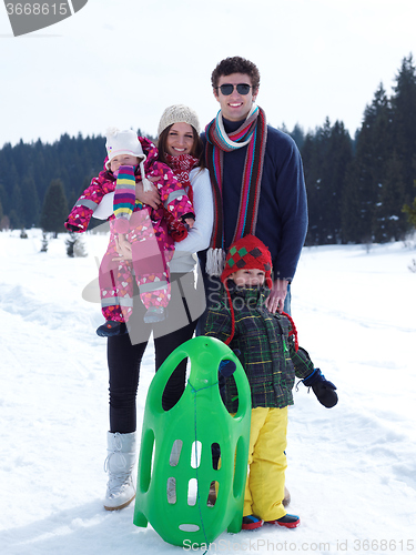 Image of winter family