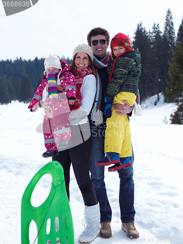 Image of winter family