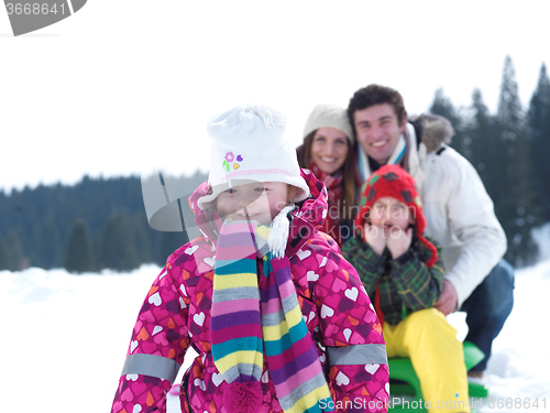 Image of winter family