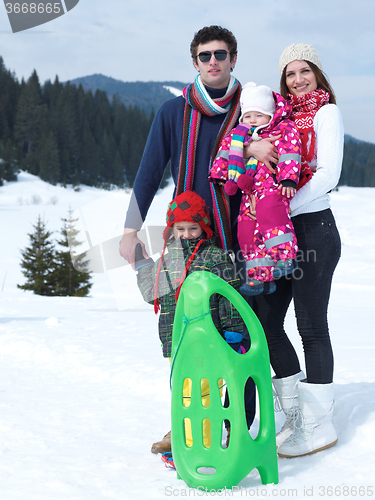 Image of winter family