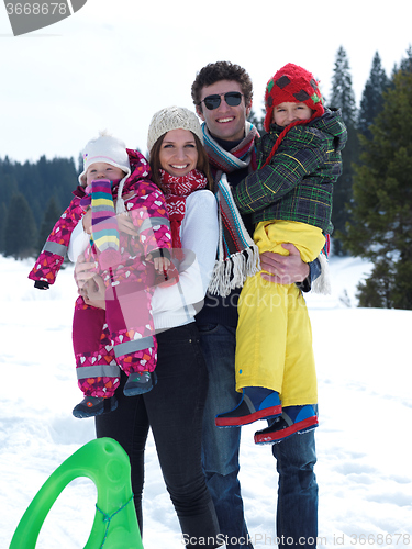 Image of winter family