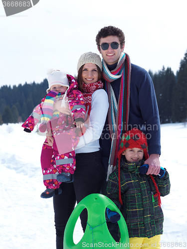 Image of winter family