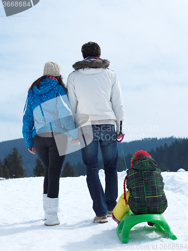 Image of winter family