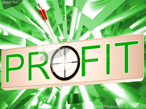 Image of Profit Means Earning Revenue And Business Growth