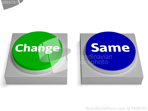 Image of Change Same Buttons Shows Changing Or Improvement