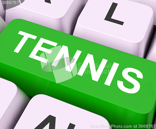 Image of Tennis Key Shows Play Sport\r