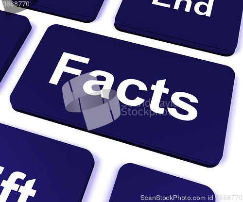 Image of Facts Key Shows True Information And Data