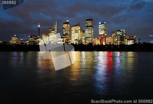 Image of sydney at night