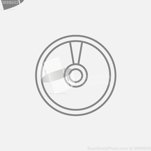 Image of Disc line icon.