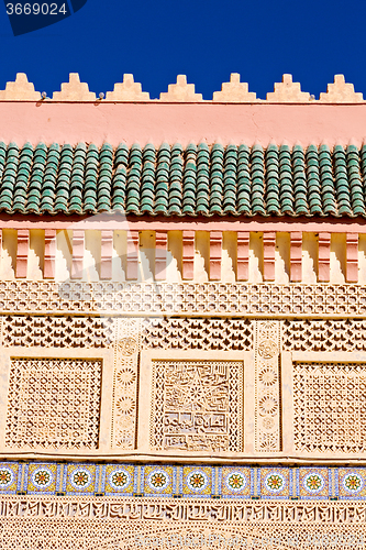 Image of line in morocco africa   colorated floo abstract