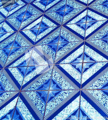 Image of   cross ceramics in the temple kho phangan  bay  south china 