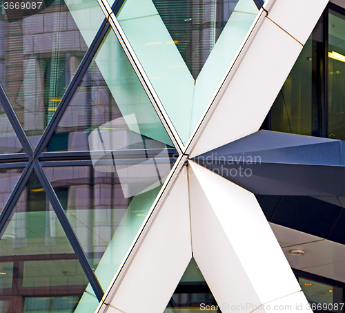 Image of new     building in london skyscraper      financial district an