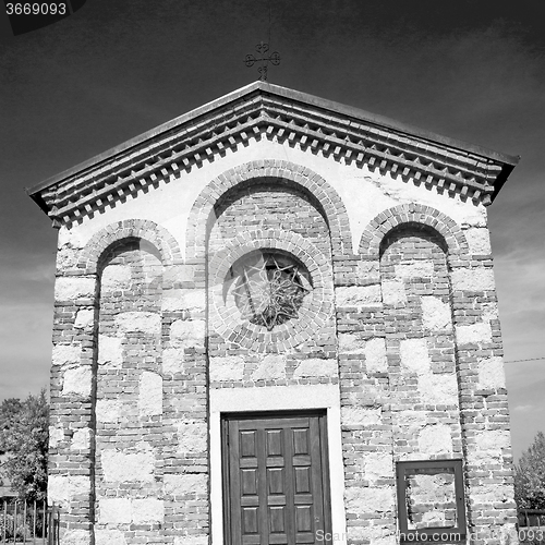 Image of orange    in italy europe milan     religion and sunlight old ar