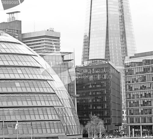 Image of new     building in london skyscraper      financial district an