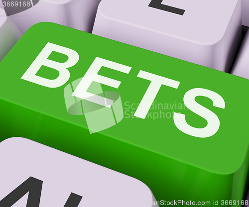 Image of Bets Key Shows Online Or Internet Gambling