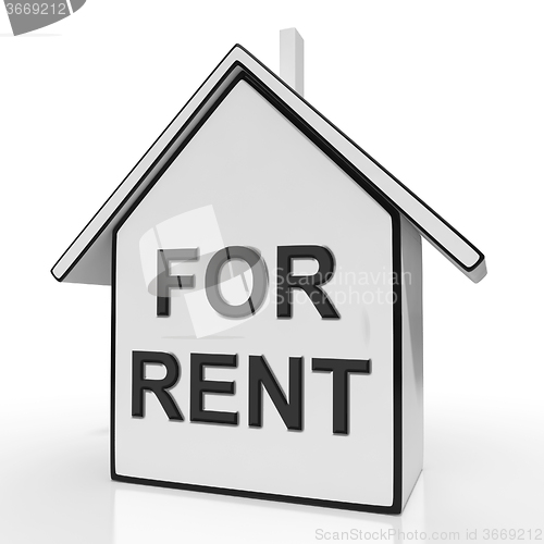 Image of For Rent House Means Property Tenancy Or Lease