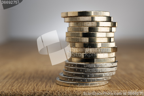 Image of Euro Coins on table