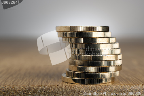 Image of Euro Coins on table