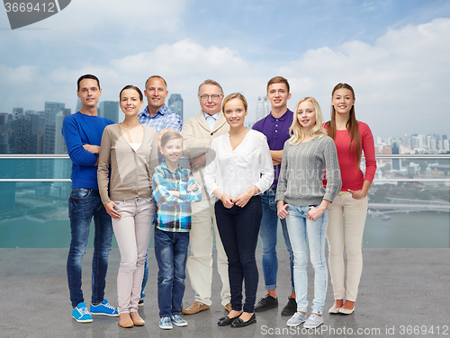 Image of group of smiling people