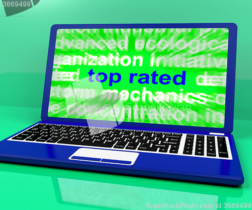 Image of Top Rated Laptop Shows Best Rank Product
