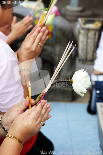 Image of Buddhism hands