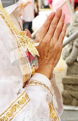Image of Monk praying