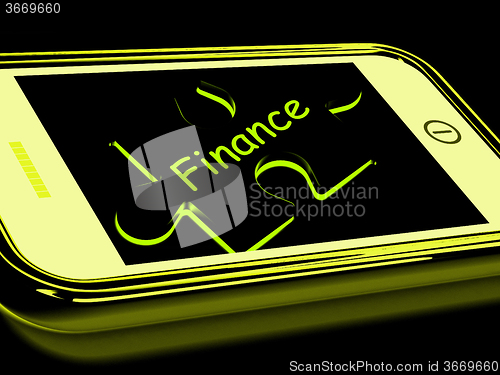 Image of Finance Smartphone Means Credit And Loan Money