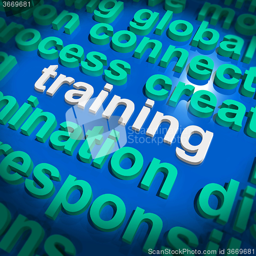 Image of Training Word Cloud Means Education Development And Learning