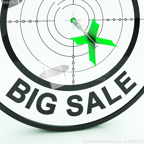 Image of Big Sale Shows Promotions Offers In Retail