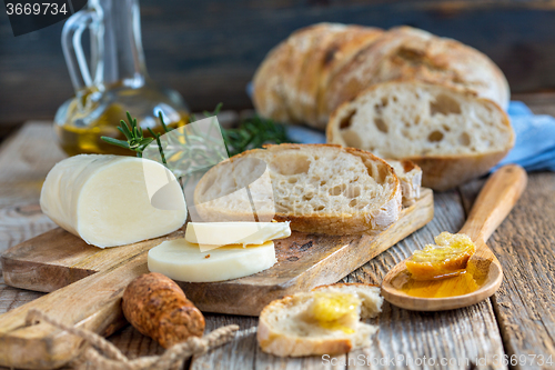 Image of Homemade wheat bread.