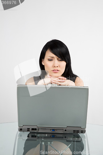 Image of Working businesswoman