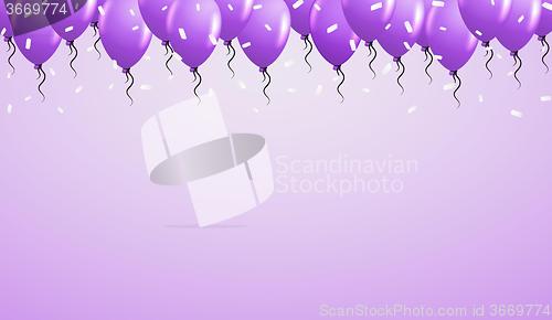 Image of balloons on the top