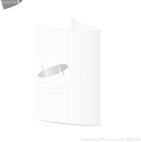 Image of white blank folded paper