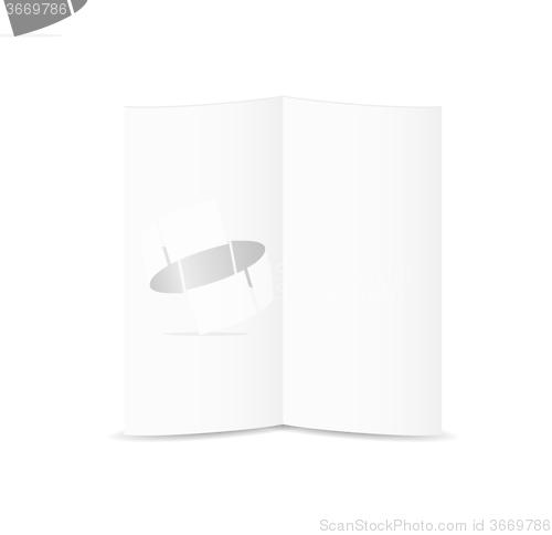 Image of white blank folded paper