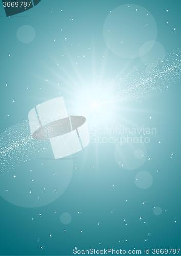 Image of shining star lights background