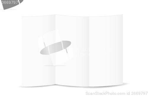 Image of white blank folded paper