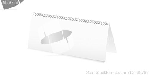Image of white blank calendar