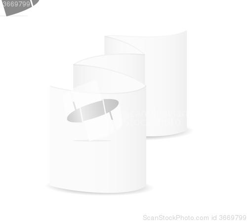 Image of white blank folded paper