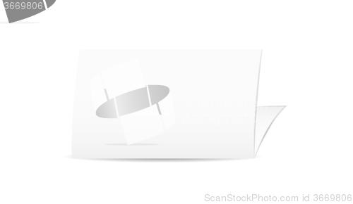 Image of white blank folded paper