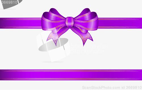 Image of violet ribbon and bow