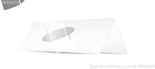 Image of white blank folded paper