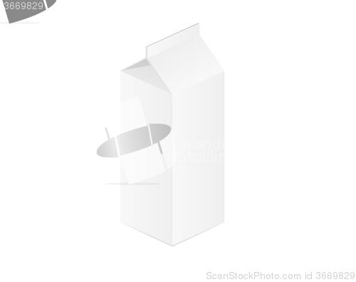 Image of paper box for milk