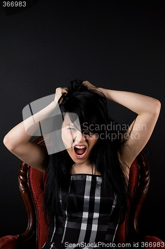 Image of Stressed woman