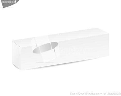 Image of closed white blank box