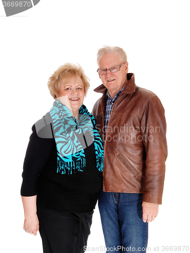 Image of Couple in there sixties in portrait.