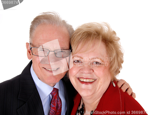 Image of Lovely older couple in closeup.