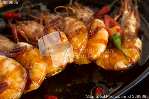 Image of Sizzling Asian Prawns