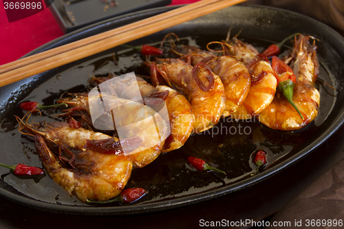 Image of Sizzling Asian Prawns