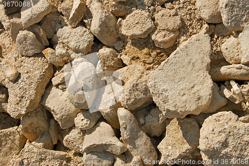 Image of Limestone stones and sand