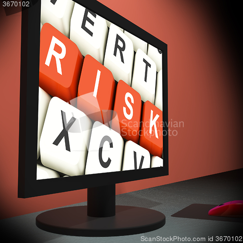 Image of Risk On Monitor Shows Unstable Situation